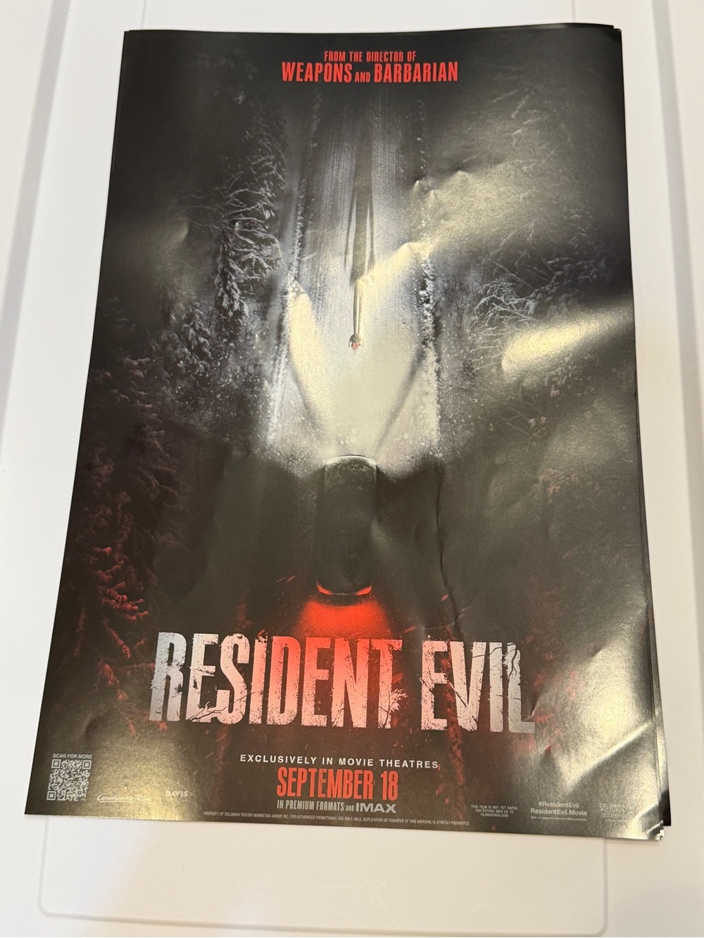 Resident Evil 2026 11x17 Poster